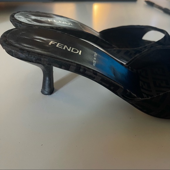 Fendi Zucca Kitten Heels - Picture 5 of 16